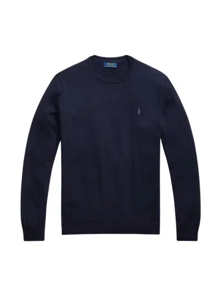 Sweter Polo Ralph Lauren wełniany niebieski