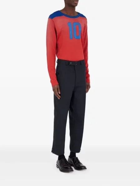 Kelnės Maison Margiela aukštu liemeniu mėlyna