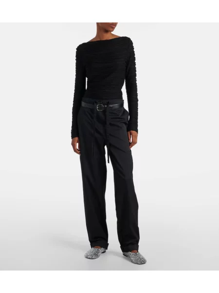 Top Proenza Schouler cu imagine negru
