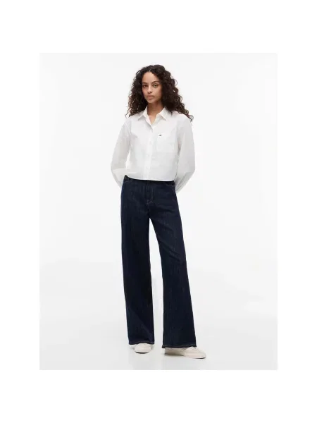 Blugi cu picior larg Tommy Jeans albastru