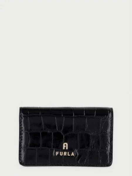Furla πορτοφόλι γυναικείο δερμάτινο Camelia μαύρο