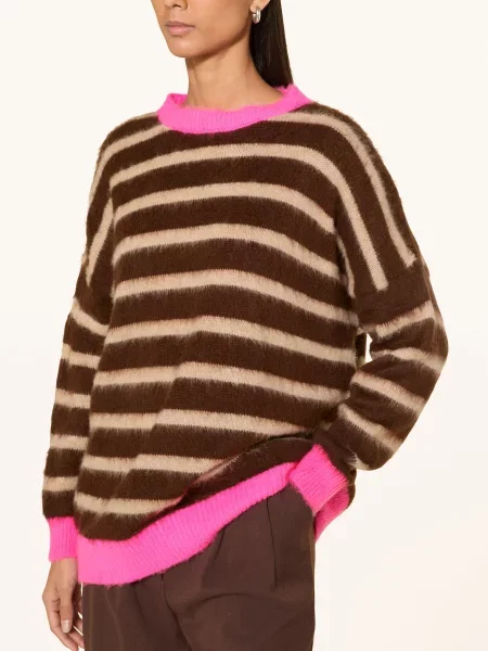Miss Goodlife Sweter Z Alpaki braun
