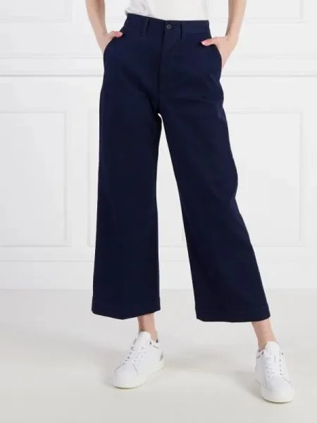 POLO RALPH LAUREN Nadrág | Cropped Fit kék