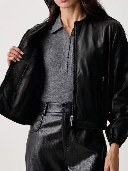 Кожаная куртка Trussardi