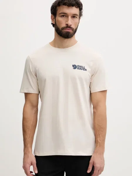 Fjällräven Swedish Forest T-Shirt M Mężczyźni Koszulki Fjällräven Krem Size: S beżowa