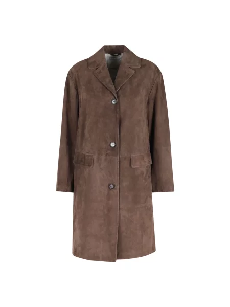Płaszcz Max Mara zamszowy brązowy