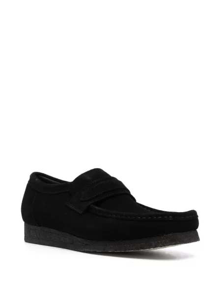 Zomšinės loaferiai Clarks Originals juoda