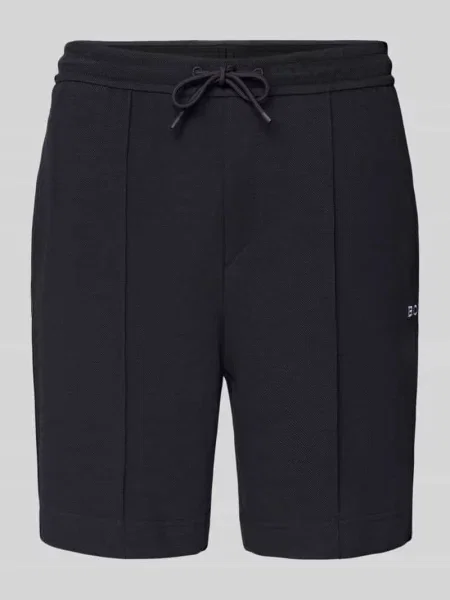 Szorty z bawełnianej mieszanki w kroju regular fit model T_JOIN Headlo' Boss Green zielone