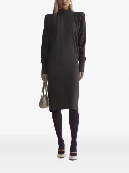 Rochie midi Mugler maro