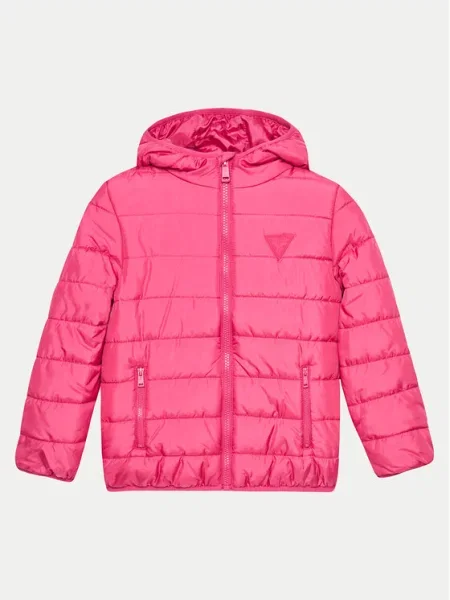 Vatovaná bunda Guess růžová