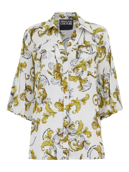 Cămașă Versace Jeans Couture cu model floral cu imagine alb