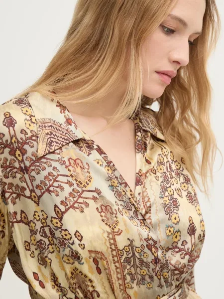 Блузка Hoss Intropia візерунок бежевий
