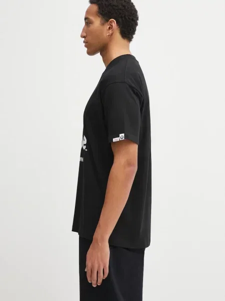 AAPE tricou din Basic cu imprimeu negru