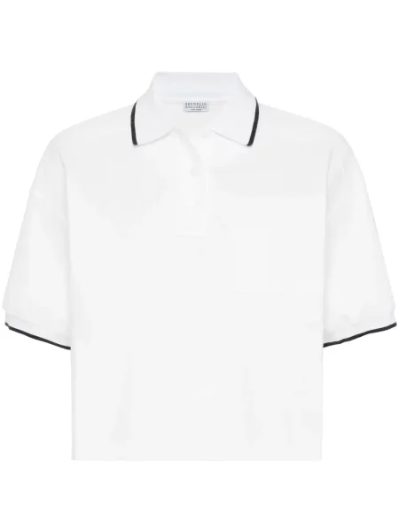 Decupat tricou polo Brunello Cucinelli