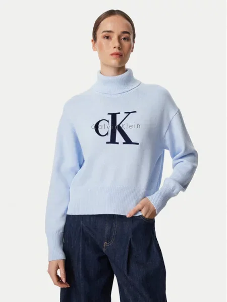 Calvin Klein Jeans Golfas Šviesiai mėlyna