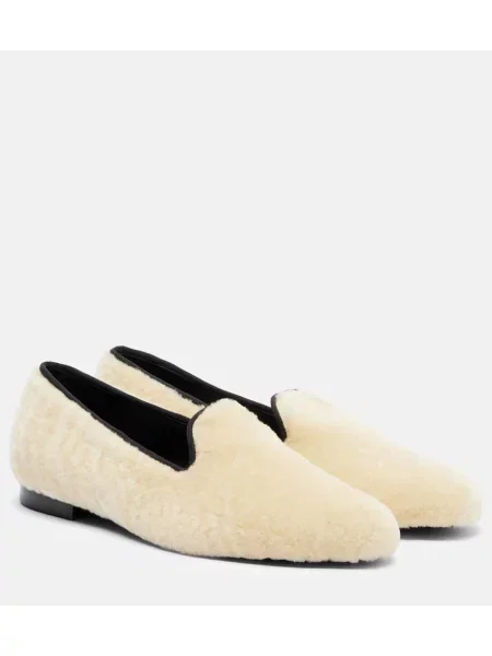 Pantofi loafer Toteme alb