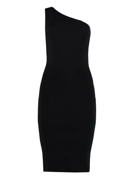 Rochie midi Yves Salomon tricotate până la genunchi de costum negru