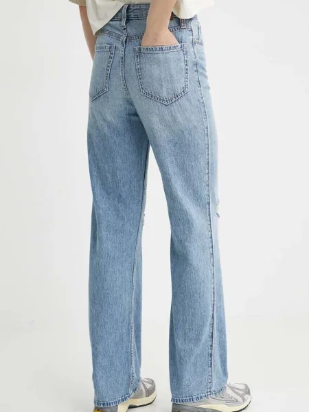 Džíny Hollister Co. high waist modré