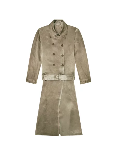 Trenci Diesel din satin verde
