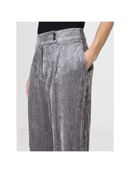Spodnie Emporio Armani szare