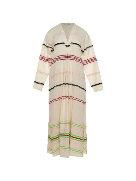 Sukienka midi Devotion w paski z dekoltem w serek do kolan