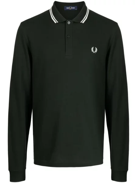 Lung tricou polo Fred Perry verde