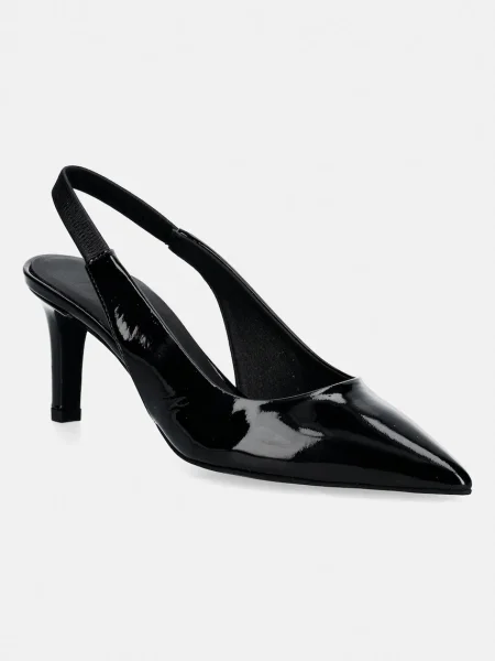 Furla Kožené lodičky Essential Slingback čierna