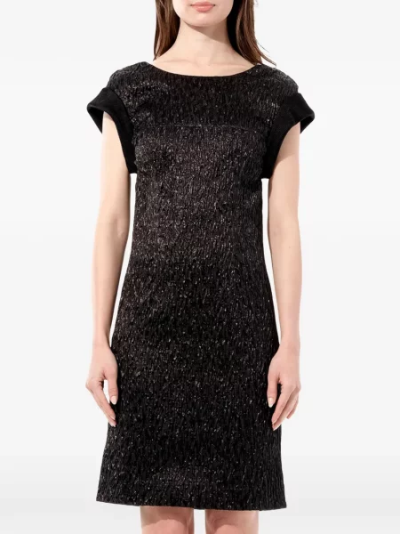 Rochie mini Balenciaga cu decolteu rotund negru