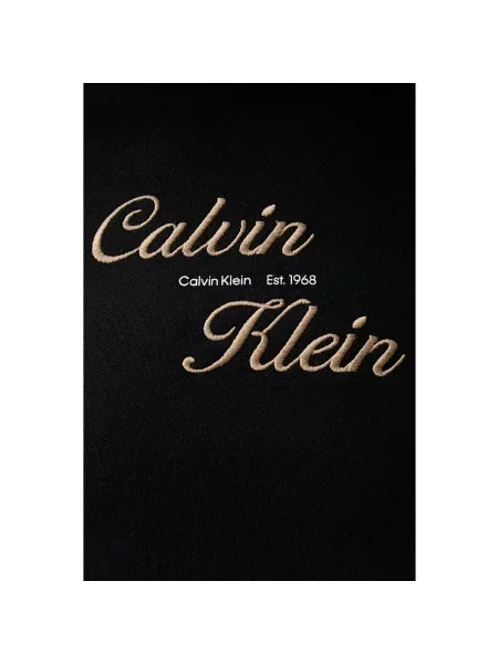 Calvin Klein Jeans Mikina kapučíno biela čierna