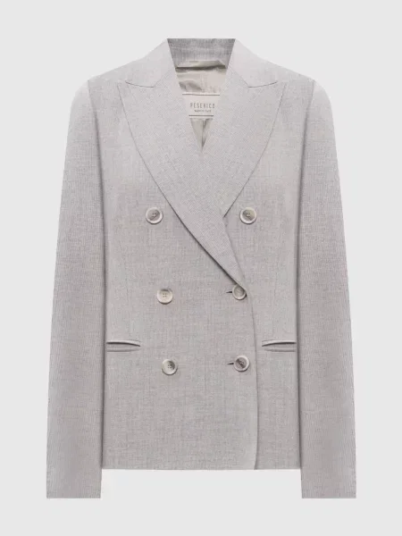 Двубортные серьги Peserico серые