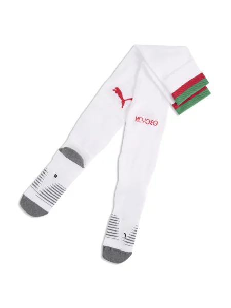 PUMA skarpety piłkarskie w paski Maroko Odzież biały