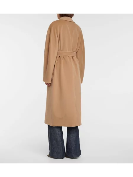 Gyapjú kabát Max Mara barna