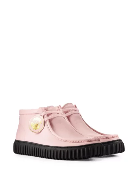 Кожени боти Clarks Originals розово