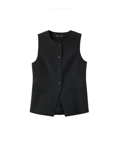 MANGO Vestă de costum NAPOLI' negru