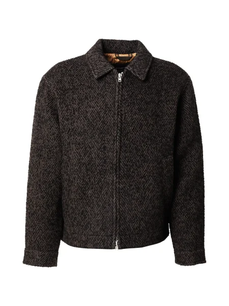 Abercrombie & Fitch Prehodna jakna rjava črna