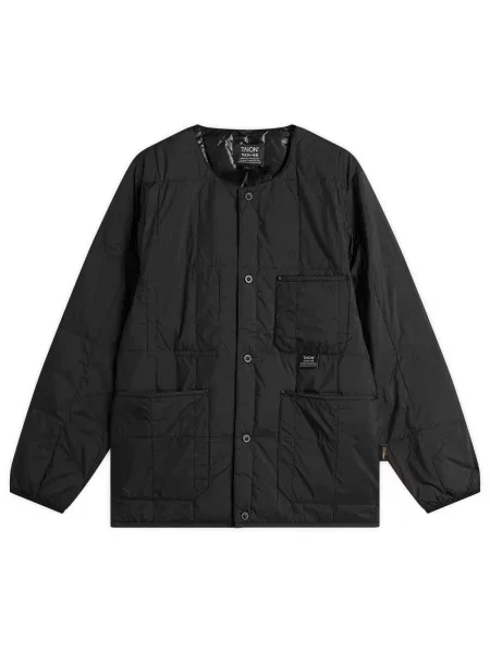Kurtka puchowa Taion z okrągłym dekoltem biznesowa czarna