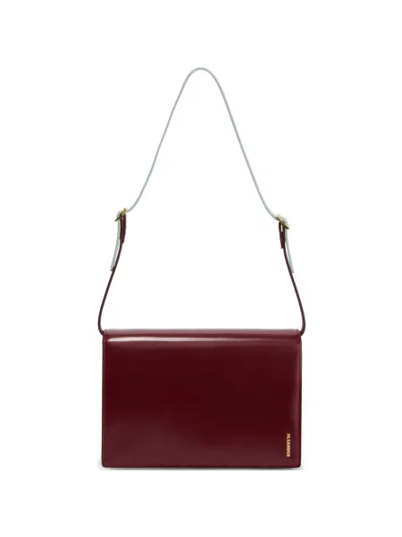 Geantă Jil Sander din piele roșu