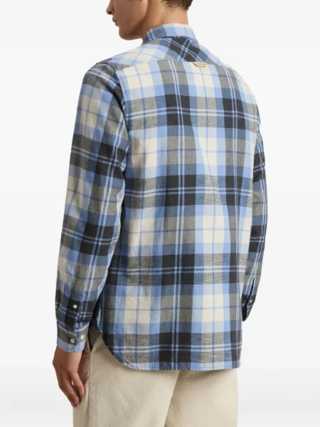 Cămașă Woolrich în carouri albastru