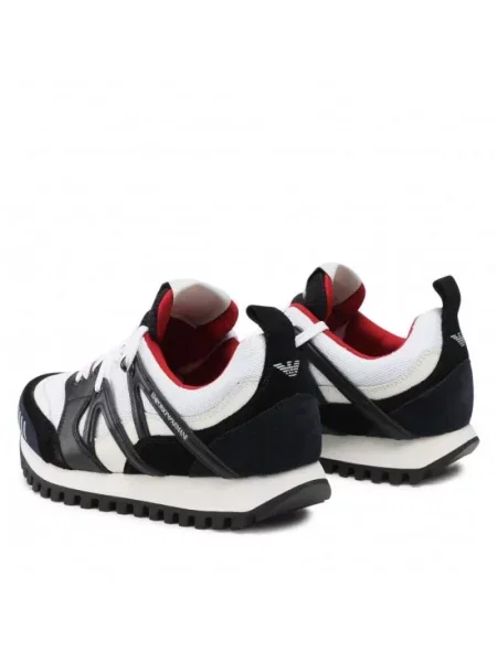 Sneakersy Emporio Armani skórzane czarne