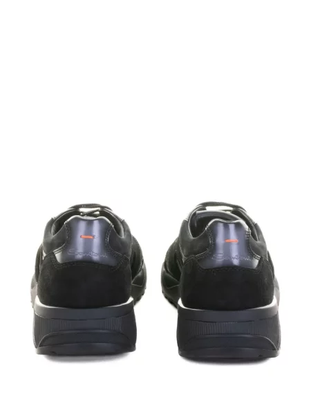 Sneakerși Santoni din piele negru