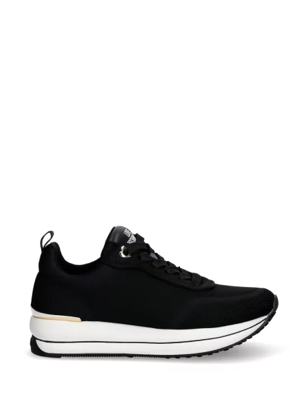 Sneakerși Love Moschino cu autograf negru