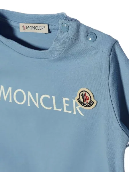 Koszulka dziecięca Moncler Enfant niebieska