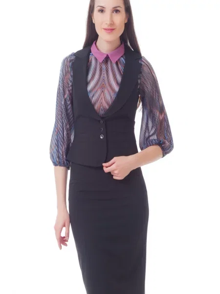 Жилет класичний LadyLike бавовна/поліестер чорний