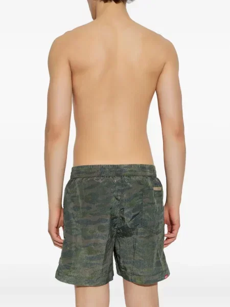 Slip de baie Diesel cu imagine cu model camuflaj verde