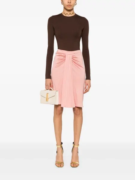 Fusta mini Tom Ford drapată roz