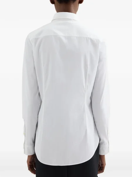 Ușor cămașă Jil Sander din poplin alb