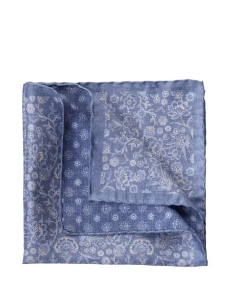 Reversibil cravată Elizabetta cu model floral cu imagine albastru