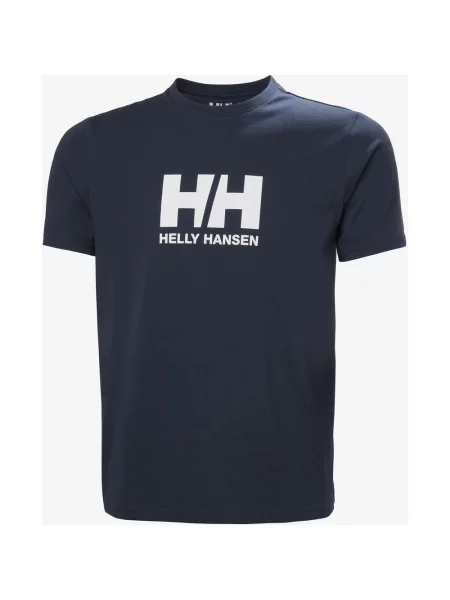 Koszulka z krótkim rękawem Helly Hansen Logo granatowy S niebieska