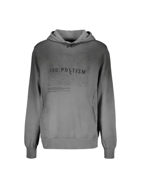 Bluza z kapturem Iso.poetism z kapturem szara