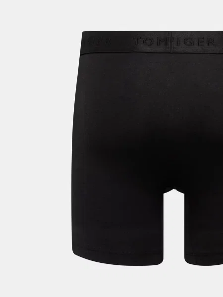 Obcisłe bokserki z mieszanki modalu w zestawie 3 szt. Tommy Hilfiger czarne